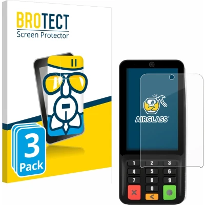 Afbeelding van BROTECT Screenprotector voor Pax A35 Folie Beschermfolie Beschermglas transparant (3 Stuks)