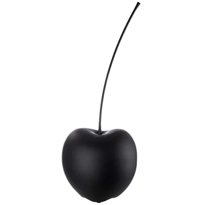 Afbeelding van Sculptuur Beeld &quot;Celebration&quot; Kers Zwart Decoratief Figuur Fruit Diameter 17 cm H 42