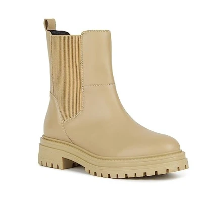 Afbeelding van Geox Iridea Korte laarzen, Dames, Maat: 39, Light sand Leer