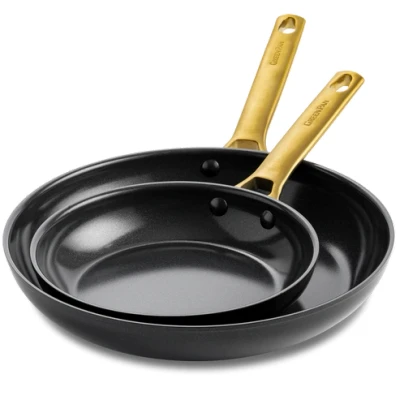Afbeelding van GreenPan Padova Koekenpannenset 20 + 26 cm zwart