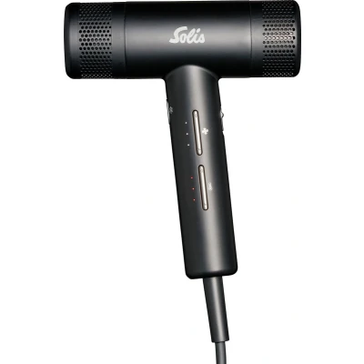 Afbeelding van Solis Hair Perfection 3805 Föhn Ionische Fohn Zelfreinigende Functie Lichtgewicht Haardroger Zwart