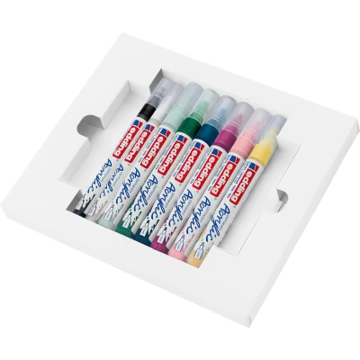 Afbeelding van edding Acrylic Marker starter set Nordic 8 ST 1 2/2 3mm / 4 SES8N