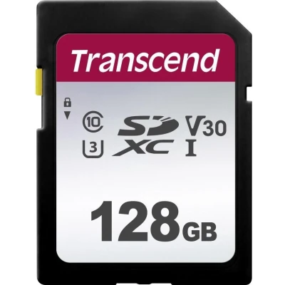 Afbeelding van Transcend 300S Flashgeheugenkaart 128 GB Video Class V30 / UHS I U3 Class10 SDXC