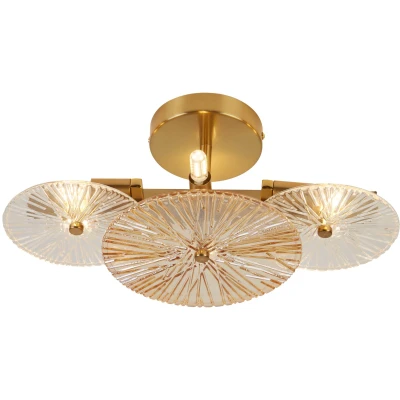 Afbeelding van Wagenwiel plafondlamp, 6 lamps