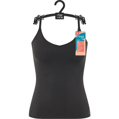 Afbeelding van sloggi ZERO Feel 2.0 Spaghetti Top Dames Onderhemd Zwart Maat S