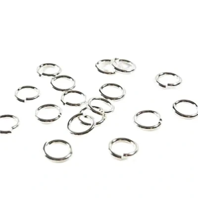 Afbeelding van Open verbindingsringen voor het maken van sieraden. Zilver/4 (200 stuks)