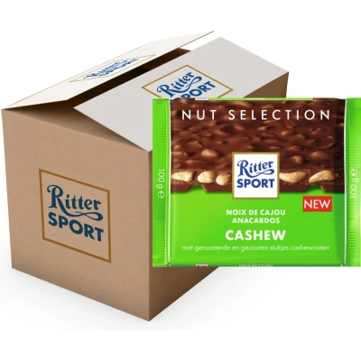 Afbeelding van Ritter Sport Cashew 12x100g