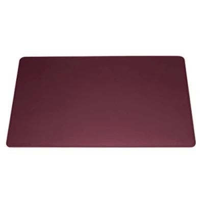 Afbeelding van Durable 710303 Bureauonderlegger met geribbelde rand, antislip schuimrubberen onderkant, 65 x 52 cm, rood