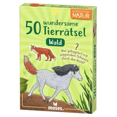 Afbeelding van 50 wundersame Tierrätsel Wald