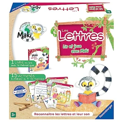 Image de Jeu écriture et lettres Ravensburger Maki apprend à lire