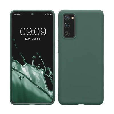 Afbeelding van kwmobile telefoonhoesje geschikt voor Samsung Galaxy S20 FE Hoesje smartphone Back cover in dennengroen