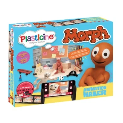 Afbeelding van P L A S T I C N E Plasticine Morph animatieset maak je eigen &amp; Chas Stop Motion films, inclusief tafelset, podiumaccessoires, boetseerklei en een
