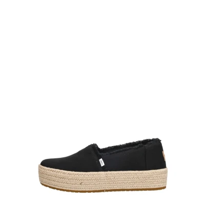 Afbeelding van TOMS Valencia Espadrilles, Dames, Maat: 39, Black Katoen