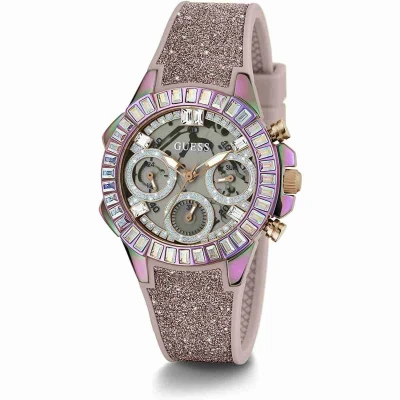 Afbeelding van Guess Multicolor Siliconen Horloge Voor Stijlvolle Uiterlijk