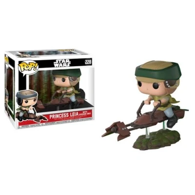 Image de Funko Figurine Princesse Leia Skywalker avec Moto Speeder