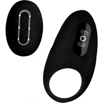 Afbeelding van Vibrating Cock Ring with Remote Control Black