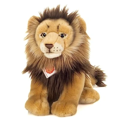 Afbeelding van Hermann Teddy Knuffeldier Leeuw zachte pluche stof premium knuffels lichtbruin 30 cm Leeuwen