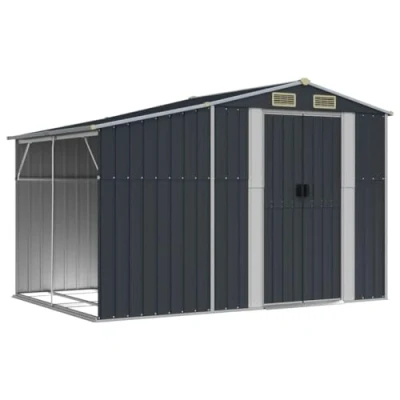 Afbeelding van vidaXL Tuinschuur 277x192,5x179 cm gegalvaniseerd staal antracietkleur