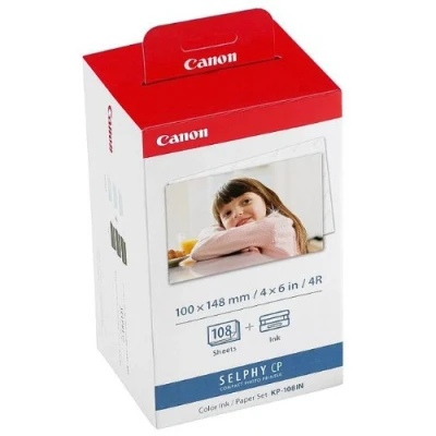 Afbeelding van Canon 108 vellen fotopapier voor Selphy CP 810 DIN A6 fotopapier, 100 x 148 mm, CP810