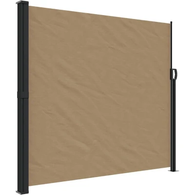 Afbeelding van Windscherm uittrekbaar 180x600 cm taupe