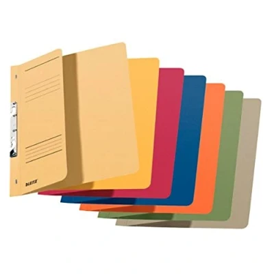 Afbeelding van Leitz gleufnietmachine (1/2 vooromslag, A4, commercieel nieten, manillakarton, assorti) 5 stuks