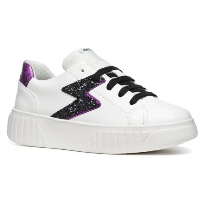 Afbeelding van Geox J Mikiroshi Girl A Sneakers voor meisjes, wit/paars