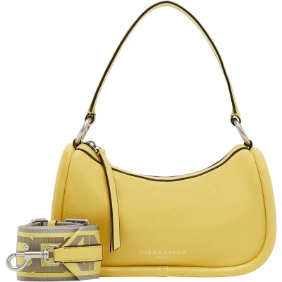 Afbeelding van LIEBESKIND BERLIN Leren Schoudertas Fab 2 Lamb Hobo Pale Banana Geel