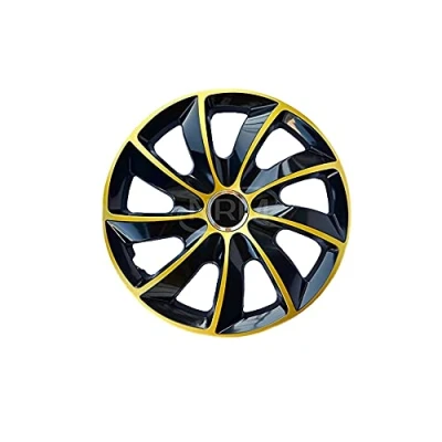 Afbeelding van NRM STIG Extra Wieldoppen 15&quot; Set van 4 stuks / Kunststof Goud/zwart