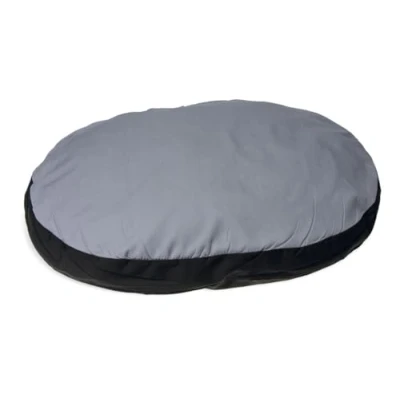 Afbeelding van Doc Bed Ovaal Hondenkussen Grijs &amp; Zwart 70 x 56 8 cm