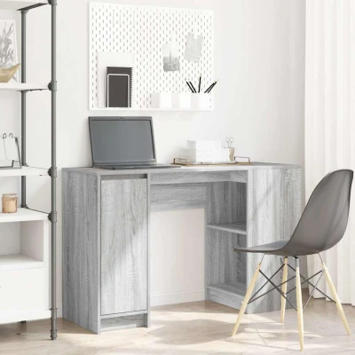 Afbeelding van vidaXL Bureau 120x42x76 cm spaanplaat grijs sonoma