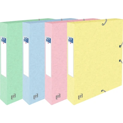 Afbeelding van Elastobox Oxford Top File+ A4 40mm pastel assorti