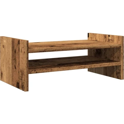 Afbeelding van vidaXL Monitorstandaard 50x27x20 cm bewerkt hout oud houtkleurig