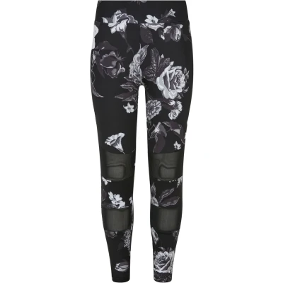 Afbeelding van Urban Classics TECH aop Legging voor kinderen, Maat: 158/164, Dark flower
