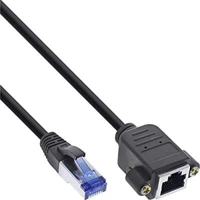 Afbeelding van InLine 76503X netwerkkabel Zwart 3 m Cat6a S/FTP (S STP)