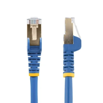 Image de StarTech.com Cordon de raccordement CAT6a 7,5 m sans crochet bleu RJ 45 (M) pour 7.5 STP CAT 6a crochet, moulé
