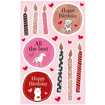 Afbeelding van AVERY Doel Vorm ZDesign Geschenksticker &#039;Gelukkige Verjaardag