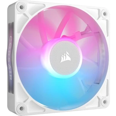 Afbeelding van Corsair iCUE LINK RX120 RGB PC ventilator Wit (b x h d) 120 25 mm Incl. LED verlichting
