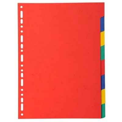 Afbeelding van Exacompta 2008E 25x Intercalaire 8 pos.CARTE MARBREE A4