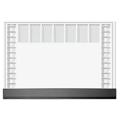 Afbeelding van Sigel Office HO365 Bureau onderlegger 2 jaarskalender Zwart, Wit (b x h) 595 mm 410