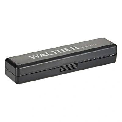 Afbeelding van Walther Tremolo mondharmonica 24 gaten C Prachtig ontwerp chroom/zwart