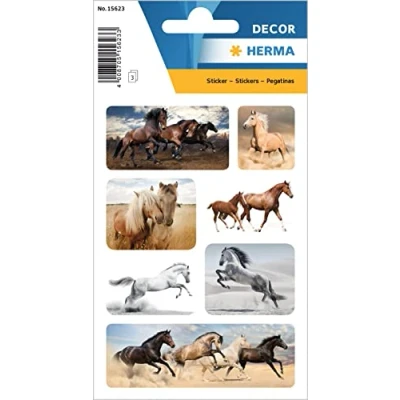 Afbeelding van HERMA 15623 Stickers voor wilde dieren, 21 stickers, papier, mat, permanent zelfklevend, meisjes en jongens, kleurrijk, stuks