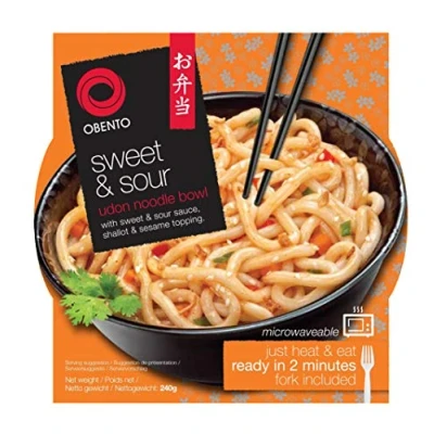 Afbeelding van Obento Sweet &amp; Sour Udon Bowl, 240 g