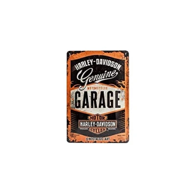 Afbeelding van Wandbord Harley Davidson Garage 20x30cm