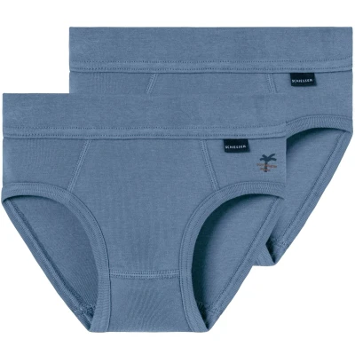 Afbeelding van Schiesser 2PACK Slip voor kinderen, Maat: 92, Jeansblau