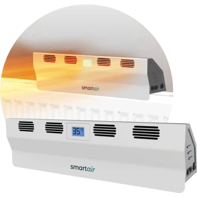Afbeelding van SmartAir Boost Draagbare Radiatorventilator Universeel Energiezuinig Draadloos, oplaadbaar en automatisch Radiator Ventilator Wit