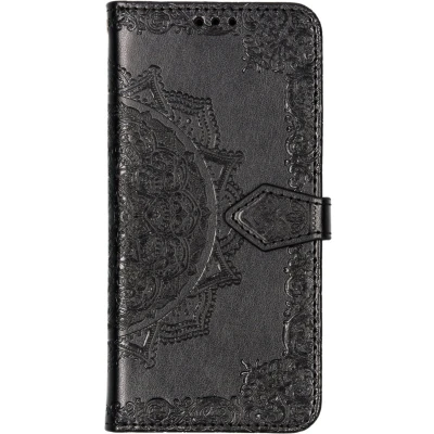 Afbeelding van Hoesje Met Pasjeshouder Geschikt voor Huawei P30 Lite Mandala Bookcase Zwart