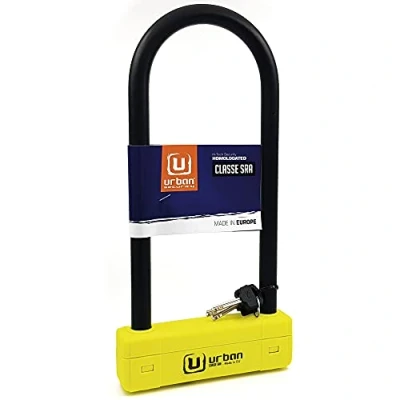 Afbeelding van Urban Security Hangslot Anti Diefstal U High Goedgekeurd Sra 120x310 cm Grijs/zwart