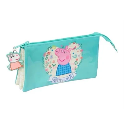 Image de SAFTA Trousse triple Peppa Pig &quot;Pretty Flowers&quot;