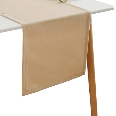 Afbeelding van Simurq Tafelloper, linnenlook, lotuseffect, waterafstotend, afwasbaar, modern, onderhoudsvriendelijk en vlekbestendig, tafelloper grijs, 30 x