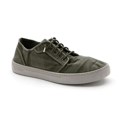 Afbeelding van Natural World OLD Narciso Sneakers laag, Heren, Maat: 44, Kaki Katoen